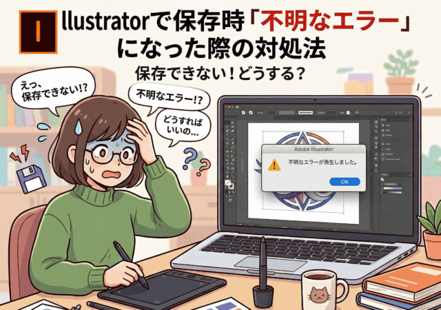 Illustratorで保存時「不明なエラー」になった際の対処法