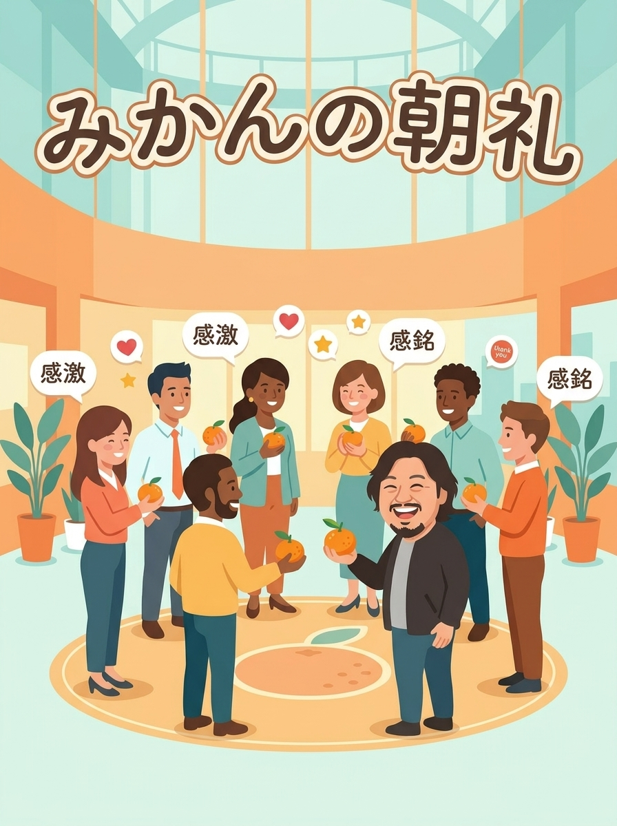 過去記事に大量発生！名物「みかんの朝礼」が私たちのチームワークを創った